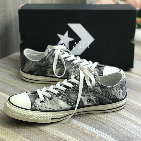 🌸Sale🌸 Converse Ctas OX Dolphin 🐬 Black Egret Women's Size 8 AUTHENT 559864C - Picture 6 of 8